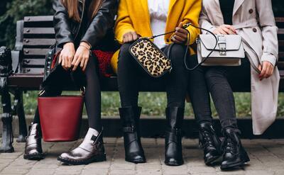 Shoes and bags close up