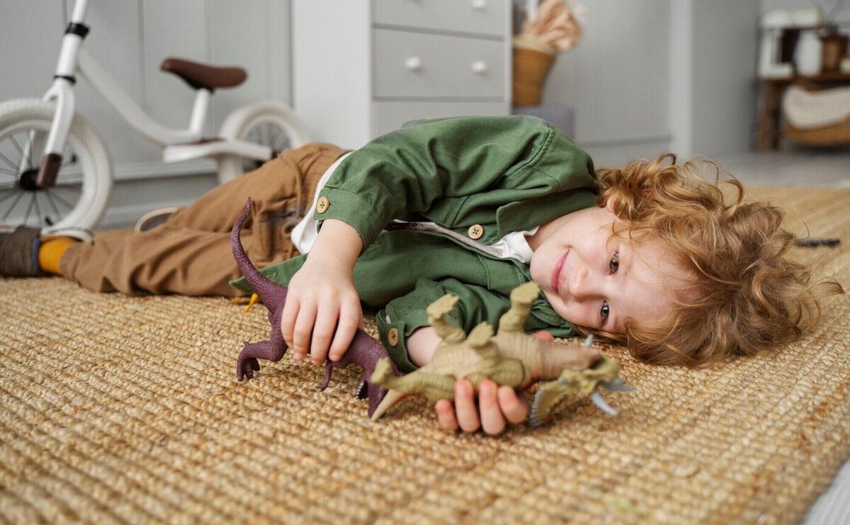 Child having fun during playtime