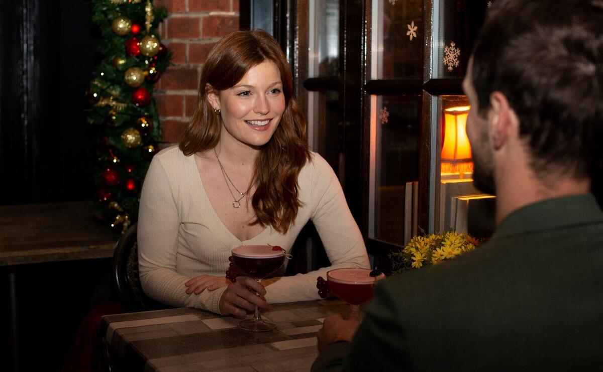 Couple having fun at night