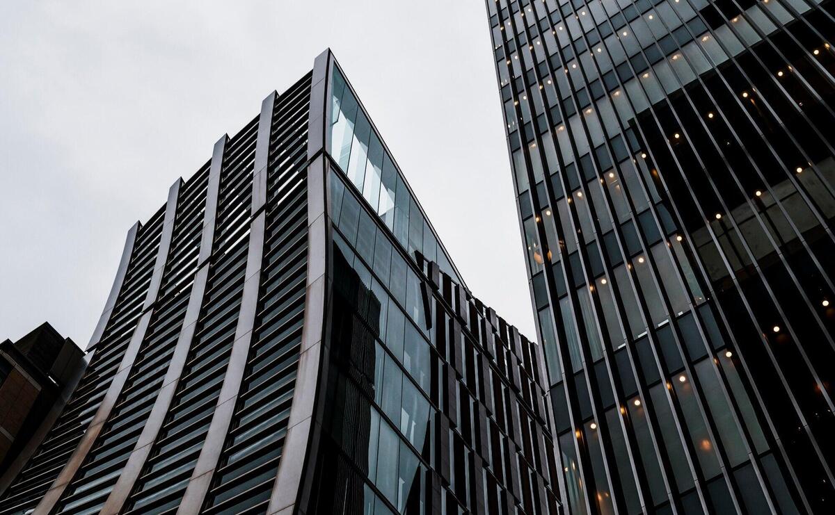 Skyscraper buildings in the city