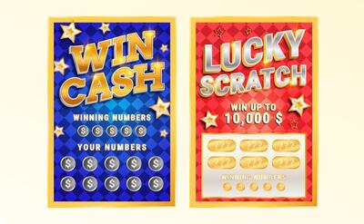 Gradient lottery ticket illustration